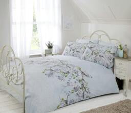 Rackhams Eloise Duvet Cover Set - Blue - Double - thumbnail 2