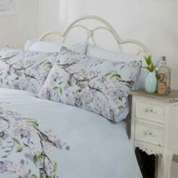 Rackhams Eloise Duvet Cover Set - Blue - Double - thumbnail 3