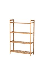 Rackhams 4 Tier Wood Audriel Bookcase - Brown - thumbnail 6