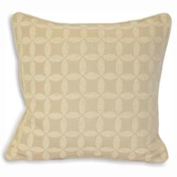 Rackhams Palma Cushion Cover - Natural - 55x55cm - Natural - 100% Polyester - thumbnail 1