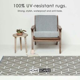 Rackhams Outdoor Rug Luxury Waterproof Reversible, For Garden, Geometric - 120 x 180 cm - thumbnail 2