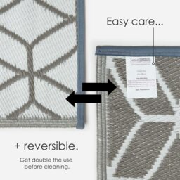 Rackhams Outdoor Rug Luxury Waterproof Reversible, For Garden, Geometric - 120 x 180 cm - thumbnail 5