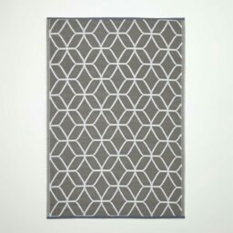 Rackhams Outdoor Rug Luxury Waterproof Reversible, For Garden, Geometric - 120 x 180 cm