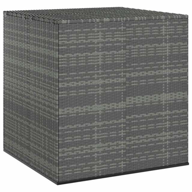 Rackhams Garden Cushion Box PE Rattan 100x97.5x104 cm Grey