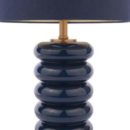 Rackhams Portia Blue Glass Table Lamp - thumbnail 6