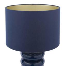 Rackhams Portia Blue Glass Table Lamp - thumbnail 5