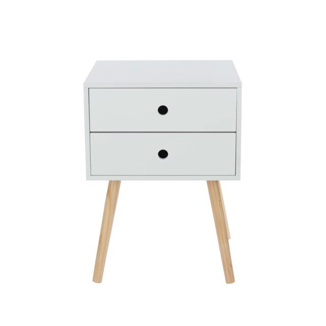 Rackhams Scandia 2-Drawer Premium Bedside Cabinet - Medium - mdf - 1 - image 1