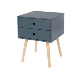 Rackhams Scandia 2-Drawer Premium Bedside Cabinet - Medium - mdf - 1 - thumbnail 2