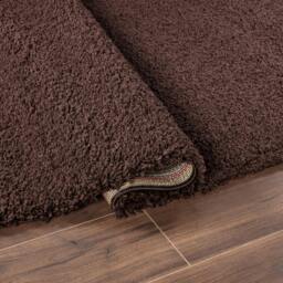 Rackhams Shaggy Rug - Brown - 160cm x 230cm (5.2ft x 7.5ft) - thumbnail 4