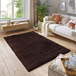 Rackhams Shaggy Rug - Brown - 160cm x 230cm (5.2ft x 7.5ft) - thumbnail 1