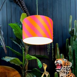 "Rackhams Tutti Frutti Helter Skelter Velvet Lampshades - 60cm diameter x 25cm height / 24"" x 10""" - thumbnail 3