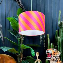 "Rackhams Tutti Frutti Helter Skelter Velvet Lampshades - 60cm diameter x 25cm height / 24"" x 10""" - thumbnail 2