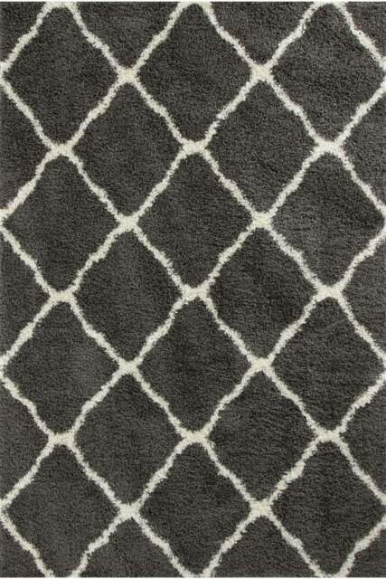 Rackhams Moroccan Dark Grey Shaggy Rug - 740 - 200X290 cm - image 1