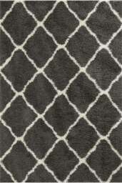 Rackhams Moroccan Dark Grey Shaggy Rug - 740 - 200X290 cm - thumbnail 1