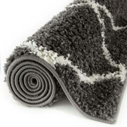 Rackhams Moroccan Dark Grey Shaggy Rug - 740 - 200X290 cm - thumbnail 4