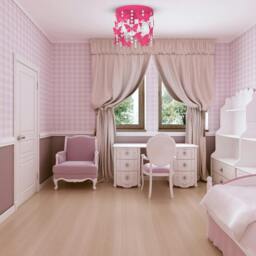 Rackhams Angelica Hot Pink Ceiling Lamp Hand Made - thumbnail 5