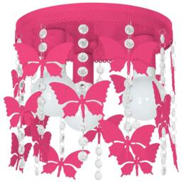 Rackhams Angelica Hot Pink Ceiling Lamp Hand Made - thumbnail 1
