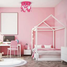 Rackhams Angelica Hot Pink Ceiling Lamp Hand Made - thumbnail 2