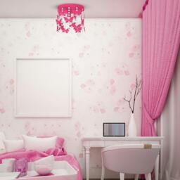 Rackhams Angelica Hot Pink Ceiling Lamp Hand Made - thumbnail 6