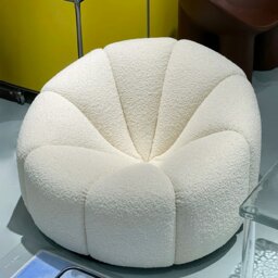 Rackhams Grace Pumpkin Armchair, White Boucle - White - Three Seater Sofa(210CM) - thumbnail 6