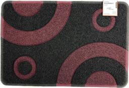 Rackhams Geo Circle Spaghetti Doormat 90x60cm - Purple - Purple - thumbnail 2