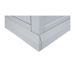 Rackhams Loreo Light Grey 1 Drawer TV Cabinet Chrome Knob - Light Grey - thumbnail 6