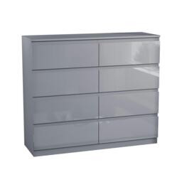 Rackhams Glinton 8 Drawer Chest, Black - Black - thumbnail 6