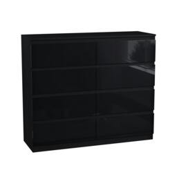 Rackhams Glinton 8 Drawer Chest, Black - Black - thumbnail 1
