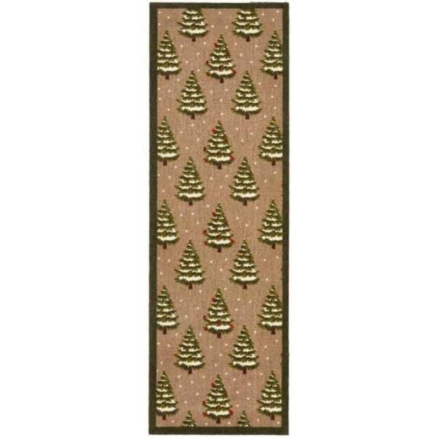Rackhams Washable Winter Mat and Runner Plant Design - 50X150 cm - image 1