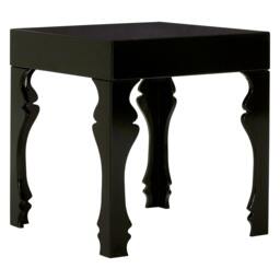 Rackhams Luis Black High Gloss Finish Side Table - thumbnail 3