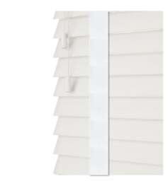 Rackhams Ultra White Faux Wood Venetian Blinds with Tapes (130cm Drop) - 200cm - thumbnail 5
