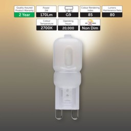 Rackhams G9 LED Bulb 2W Energy Saving Light Bulbs - Pack of 10 - thumbnail 3
