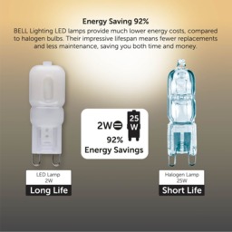 Rackhams G9 LED Bulb 2W Energy Saving Light Bulbs - Pack of 10 - thumbnail 6
