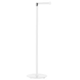 Rackhams White Stainless Steel Freestanding Toilet Roll Holder