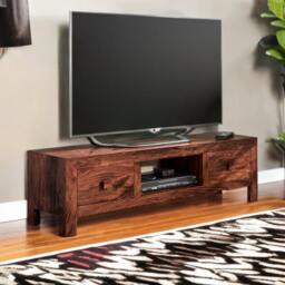 Rackhams Maxen Mango Plasma Media Unit - 145 cm - 40 cm - Wood - thumbnail 3