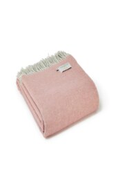 Rackhams 100% Pure New Wool Dartmoor Throw Blanket Made in Wales - Green - thumbnail 3
