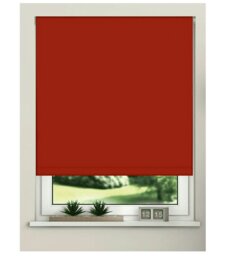 Rackhams Red Trimmable Thermal Blackout Roller Blinds - 50cm - thumbnail 3
