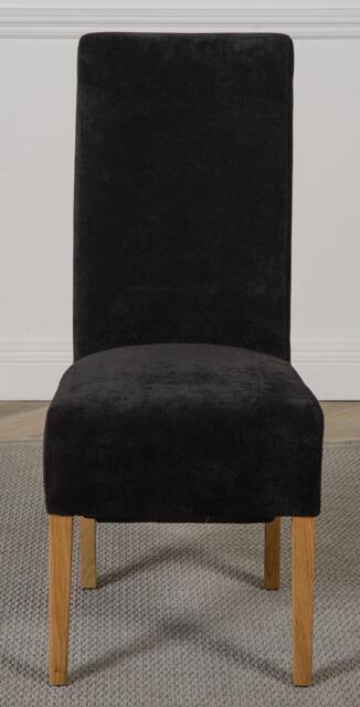 Rackhams Montana Fabric Dining Chair - Black - 1 - image 1