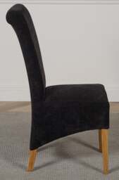 Rackhams Montana Fabric Dining Chair - Black - 1 - thumbnail 4