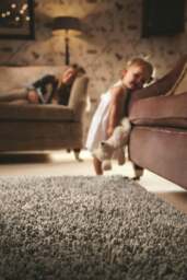 Rackhams Imperial Mid Grey Mix Shaggy Pile Wool Rug - 120X170 cm - thumbnail 3
