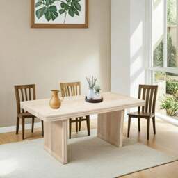 Rackhams Rayne Mango Wood Dining Table - Wood - 175X90X78cm (LXDXH) - Dining Table