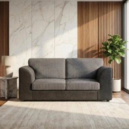 Rackhams Byron Living Room Furniture Range - Modern Black - Footstool - thumbnail 2