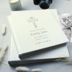 Rackhams Personalised Silver Cross Square Photo Album - thumbnail 1