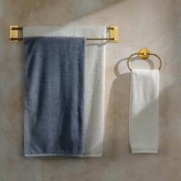 Rackhams Storm Blue Supima Cotton Hand Towel - Single - thumbnail 6