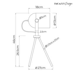Rackhams Noelle Strap Black Floor Lamp - thumbnail 6