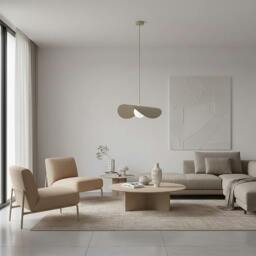 Rackhams RITUAL Lge Pendant Lamp 1 x G9 Beige - thumbnail 3