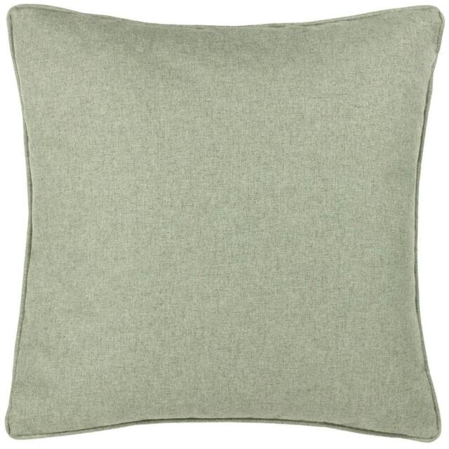 Rackhams Dawn Piping Detail Textured Cushion Cover - Eucalyptus - 45cm x 45cm - Eucalyptus - 100% Polyester - image 1