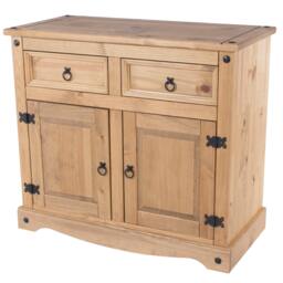 Rackhams Corona Small Sideboard with 2 Doors & 2 Drawers - Brown - thumbnail 1