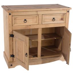 Rackhams Corona Small Sideboard with 2 Doors & 2 Drawers - Brown - thumbnail 5