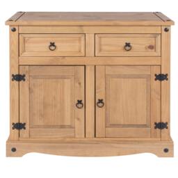 Rackhams Corona Small Sideboard with 2 Doors & 2 Drawers - Brown - thumbnail 2